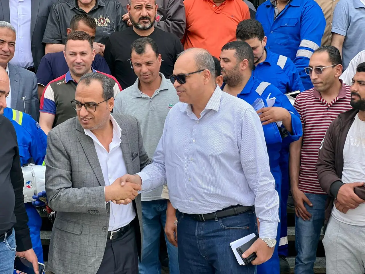 بالصور| لأول مرة في تاريخ قطاع البترول.. قيادات الهيئة العامة داخل مصنع «دلتا غاز» بالبحيرة - 1000635507 1