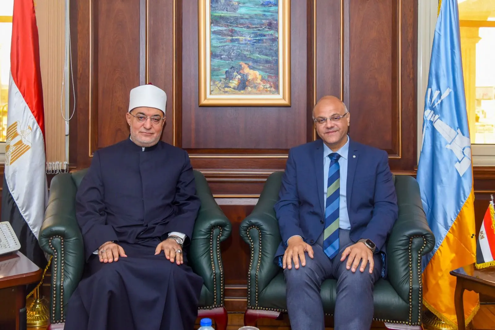 محافظ الإسكندرية يستقبل مفتي الجمهورية لبحث تعزيز التعاون المشترك وخدمة قضايا المجتمع