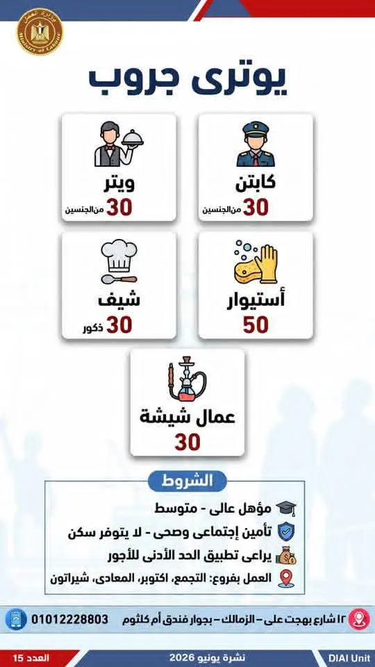 4504 فرصة عمل في 77 شركة بـ14 محافظة.. إليك التفاصيل - 1000650677