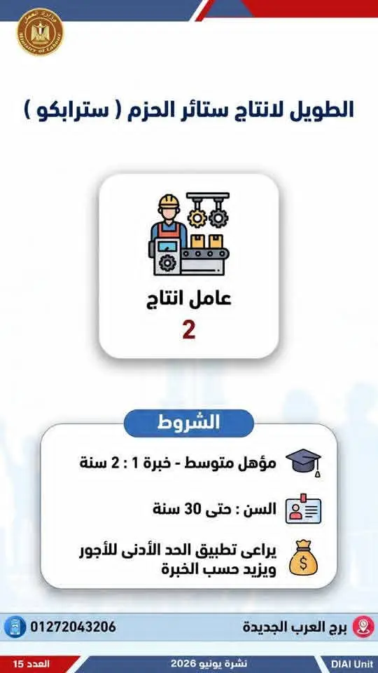 4504 فرصة عمل في 77 شركة بـ14 محافظة.. إليك التفاصيل - 1000650687