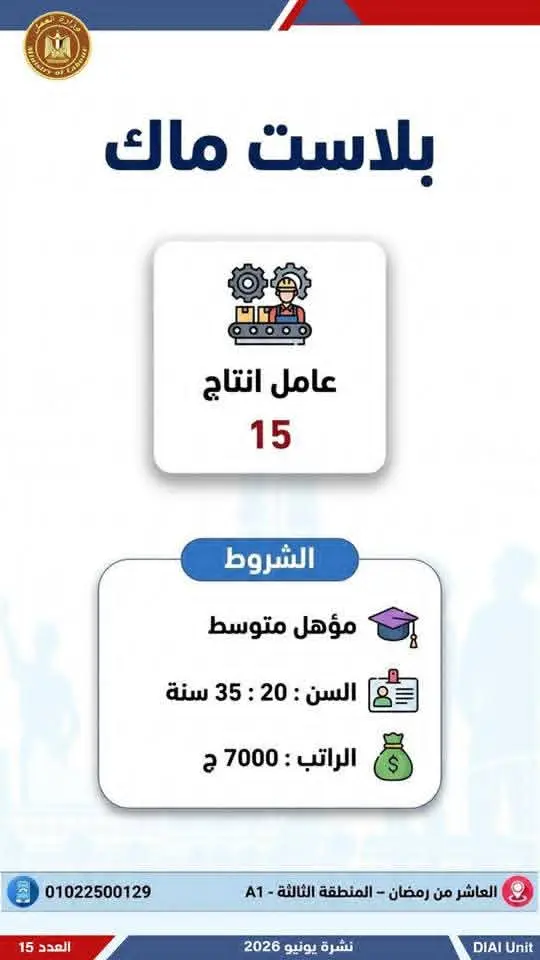 4504 فرصة عمل في 77 شركة بـ14 محافظة.. إليك التفاصيل - 1000650689