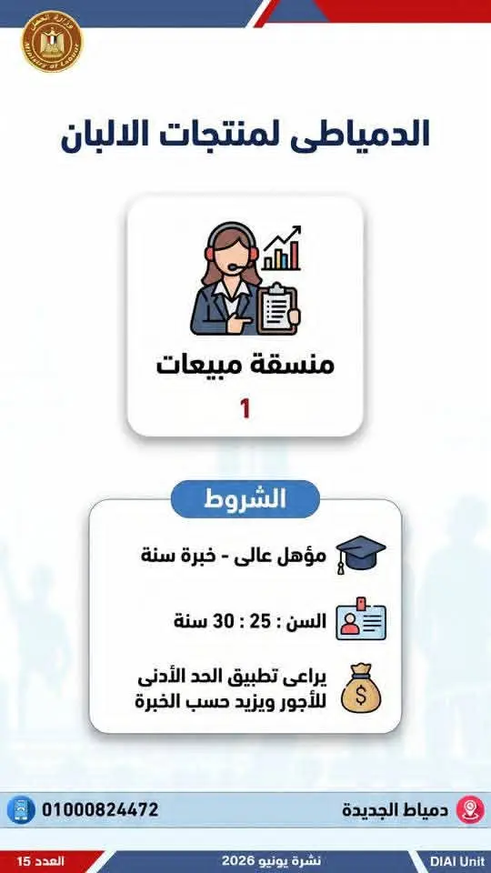 4504 فرصة عمل في 77 شركة بـ14 محافظة.. إليك التفاصيل - 1000650697