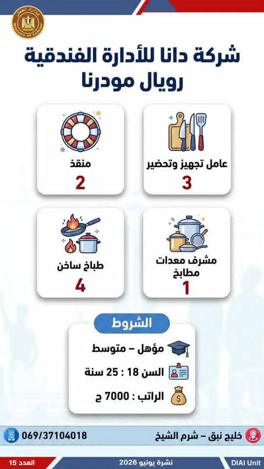 4504 فرصة عمل في 77 شركة بـ14 محافظة.. إليك التفاصيل - 1000650725