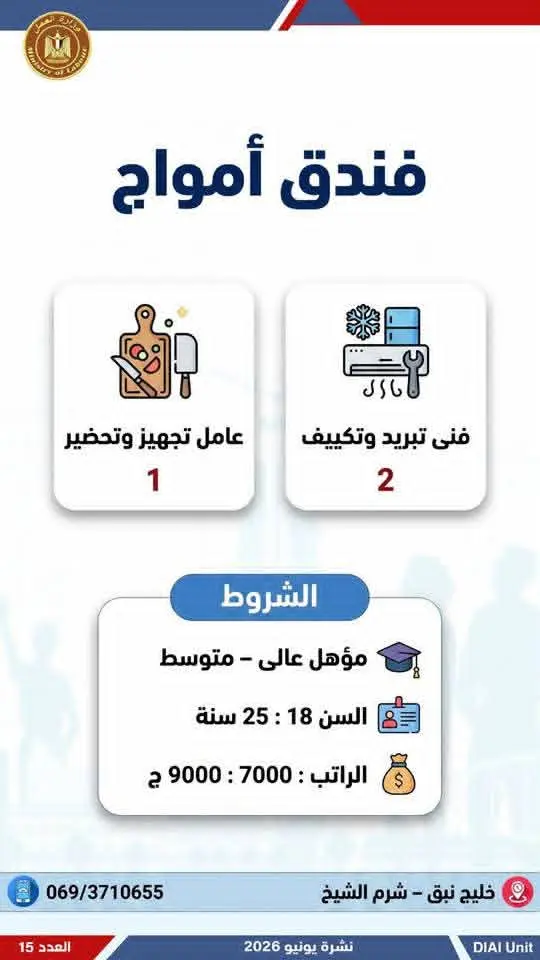 4504 فرصة عمل في 77 شركة بـ14 محافظة.. إليك التفاصيل - 1000650750