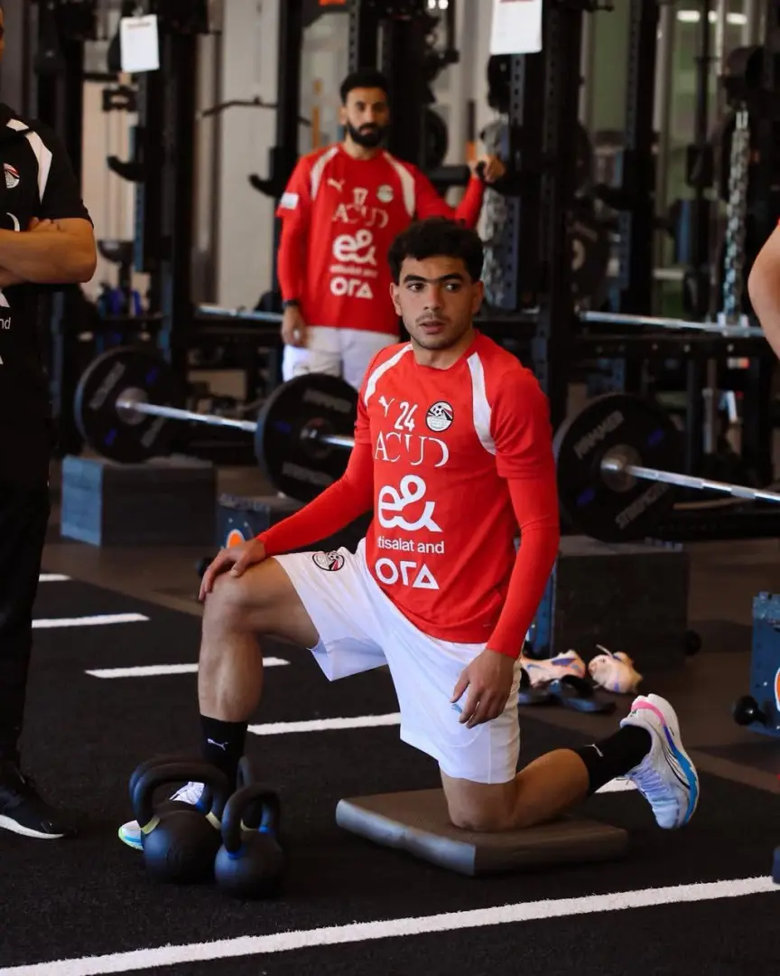 منتخب مصر يخوض تدريبات بدنية في الجيم استعدادًا لمواجهة البرازيل الودية - 1000650863