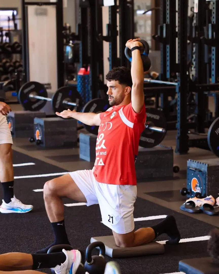 منتخب مصر يخوض تدريبات بدنية في الجيم استعدادًا لمواجهة البرازيل الودية - 1000650869