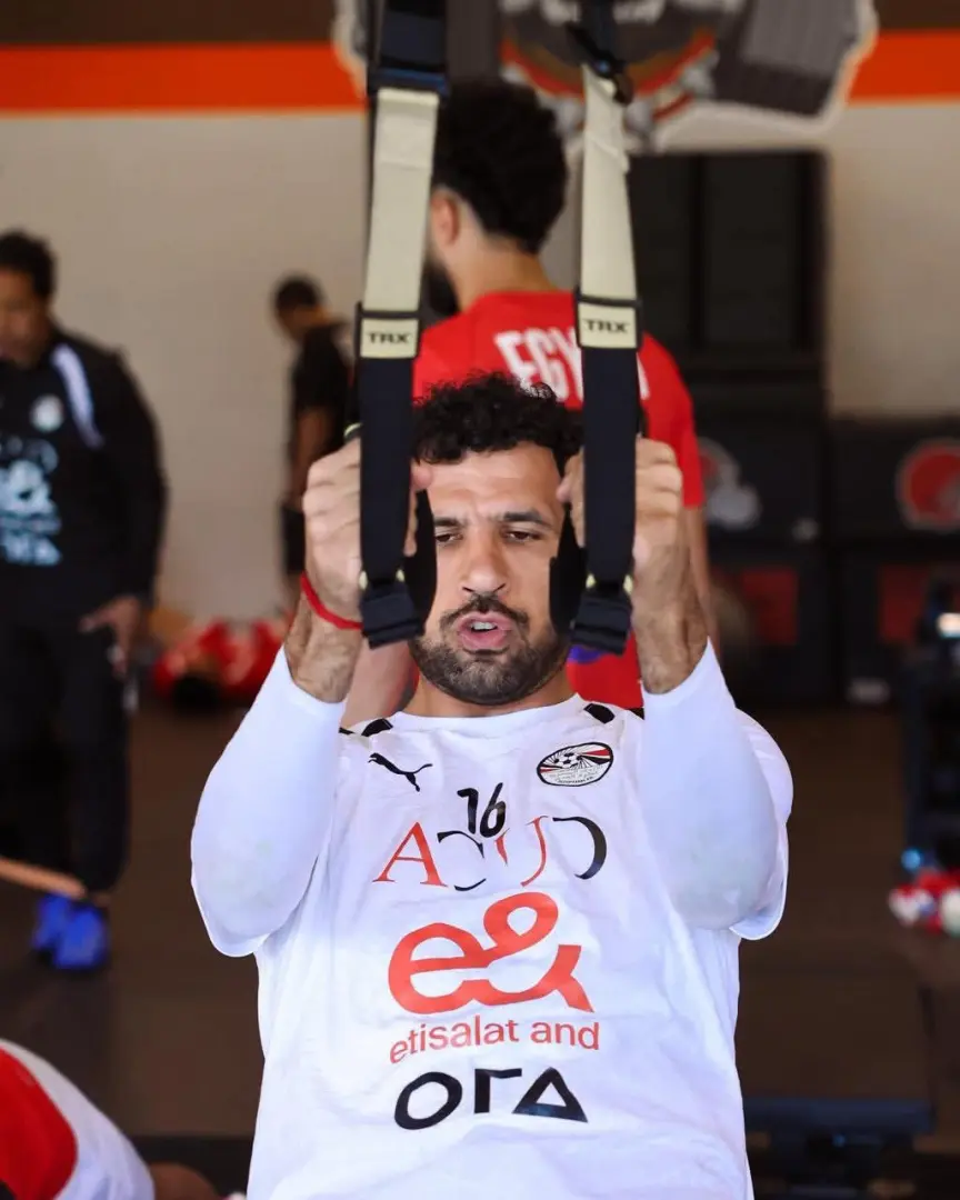 منتخب مصر يخوض تدريبات بدنية في الجيم استعدادًا لمواجهة البرازيل الودية - 1000650870