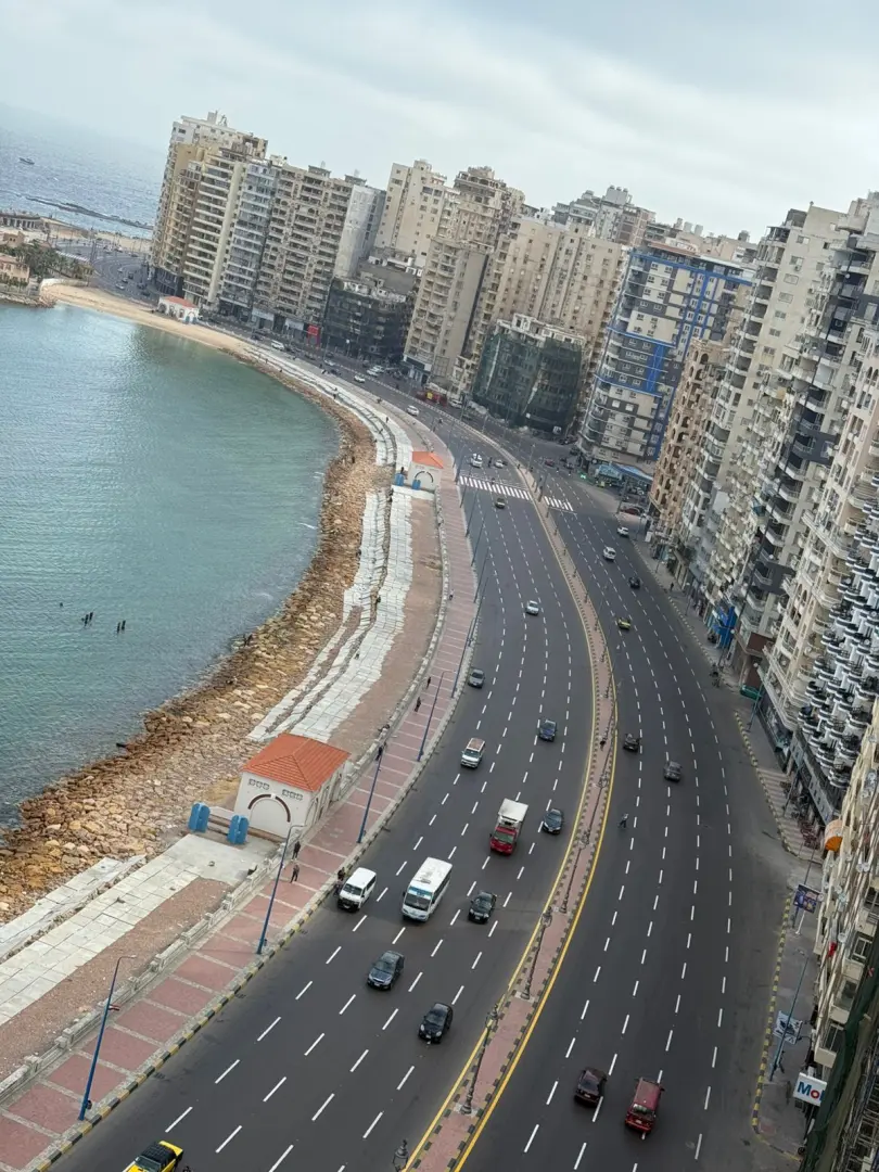 الإسكندرية تستعد لفصل الصيف.. الانتهاء من أعمال التخطيط الأرضي بطريق الكورنيش وإشارات عبور المشاة - 1000655172