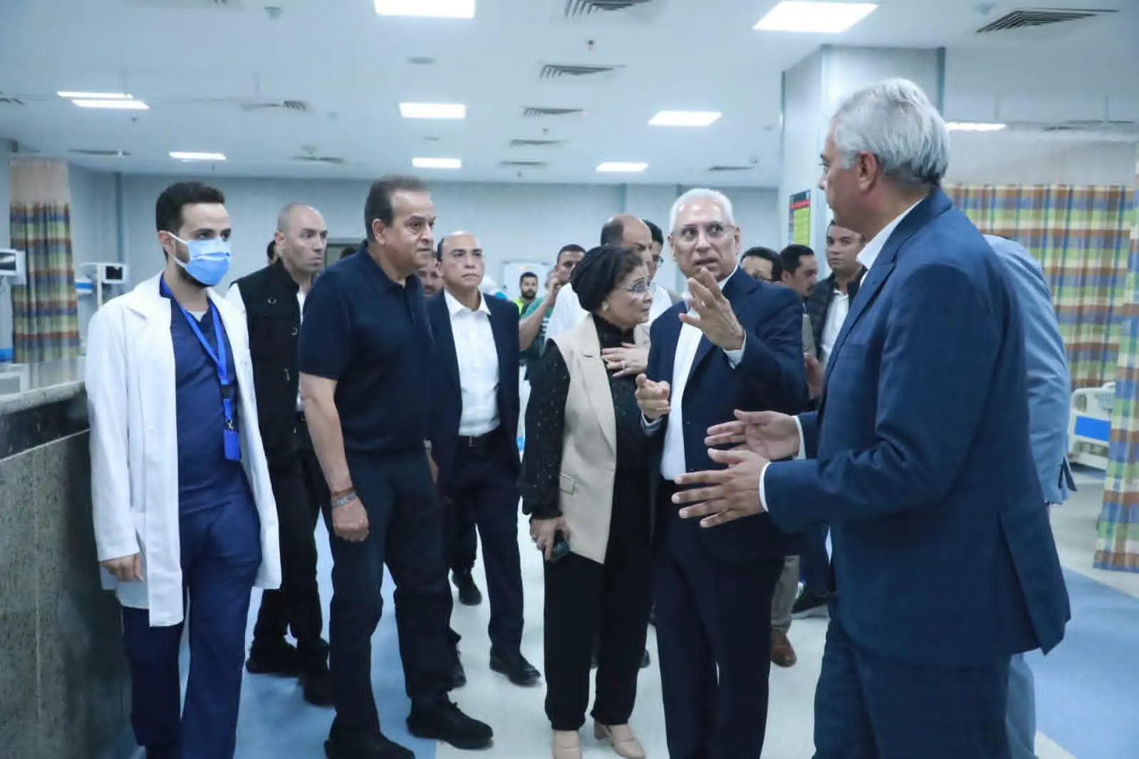 وزير الصحة يتفقد مستشفيي الكبد والجهاز الهضمي والثلاثي الجامعيين بمحافظة المنيا