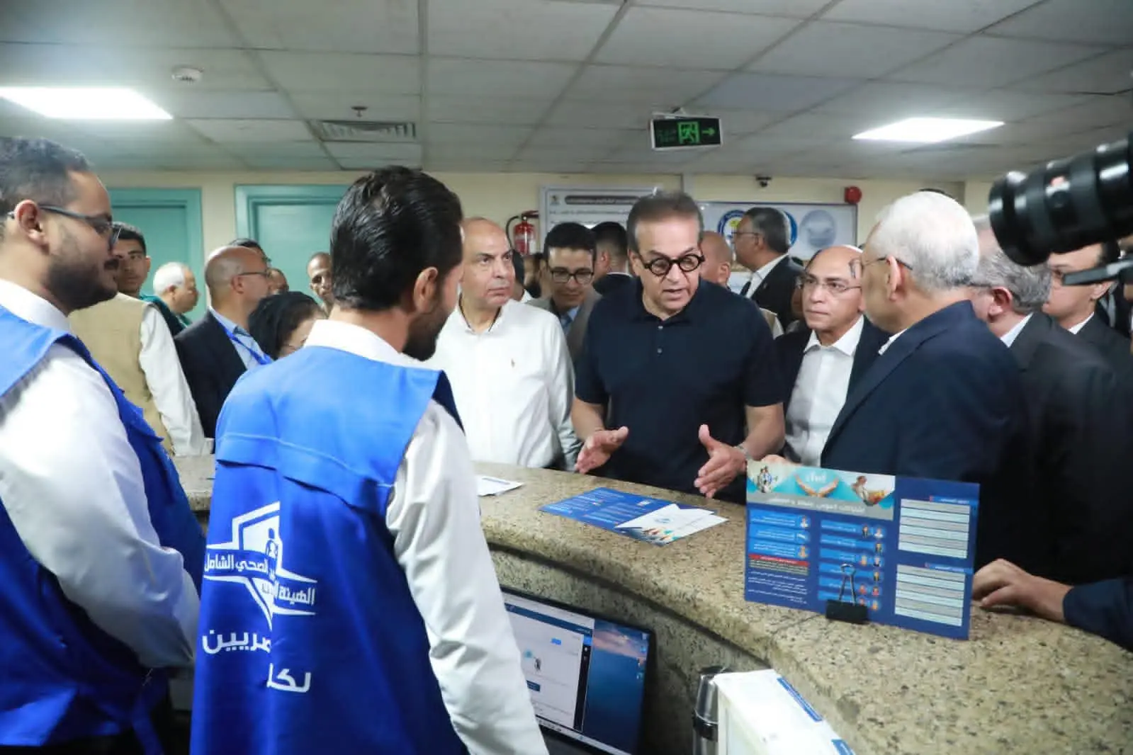 وزير الصحة يتفقد مستشفيي الكبد والجهاز الهضمي والثلاثي الجامعيين بمحافظة المنيا