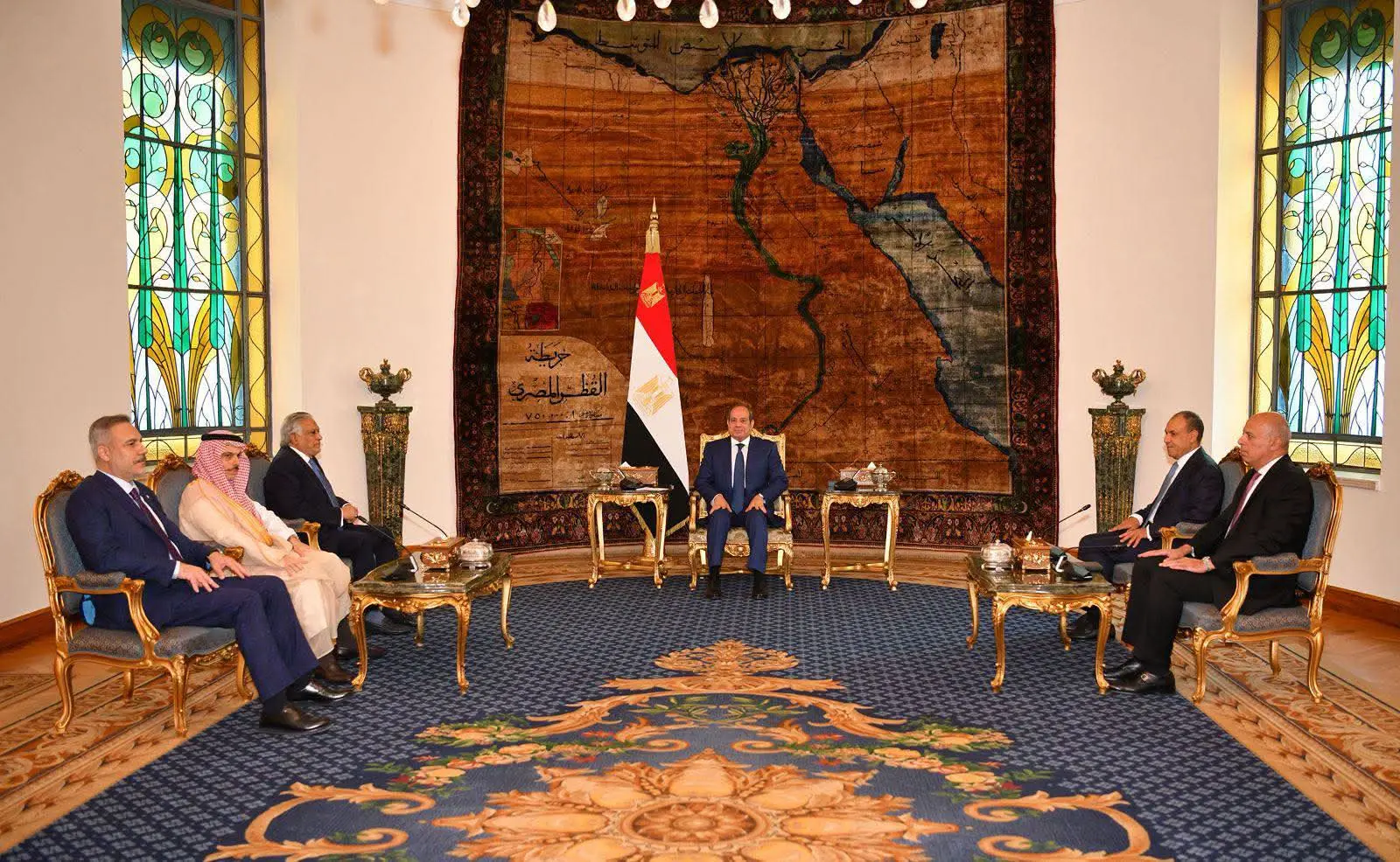 الرئيس السيسي يستقبل وزراء خارجية السعودية وتركيا وباكستان لبحث التطورات الإقليمية