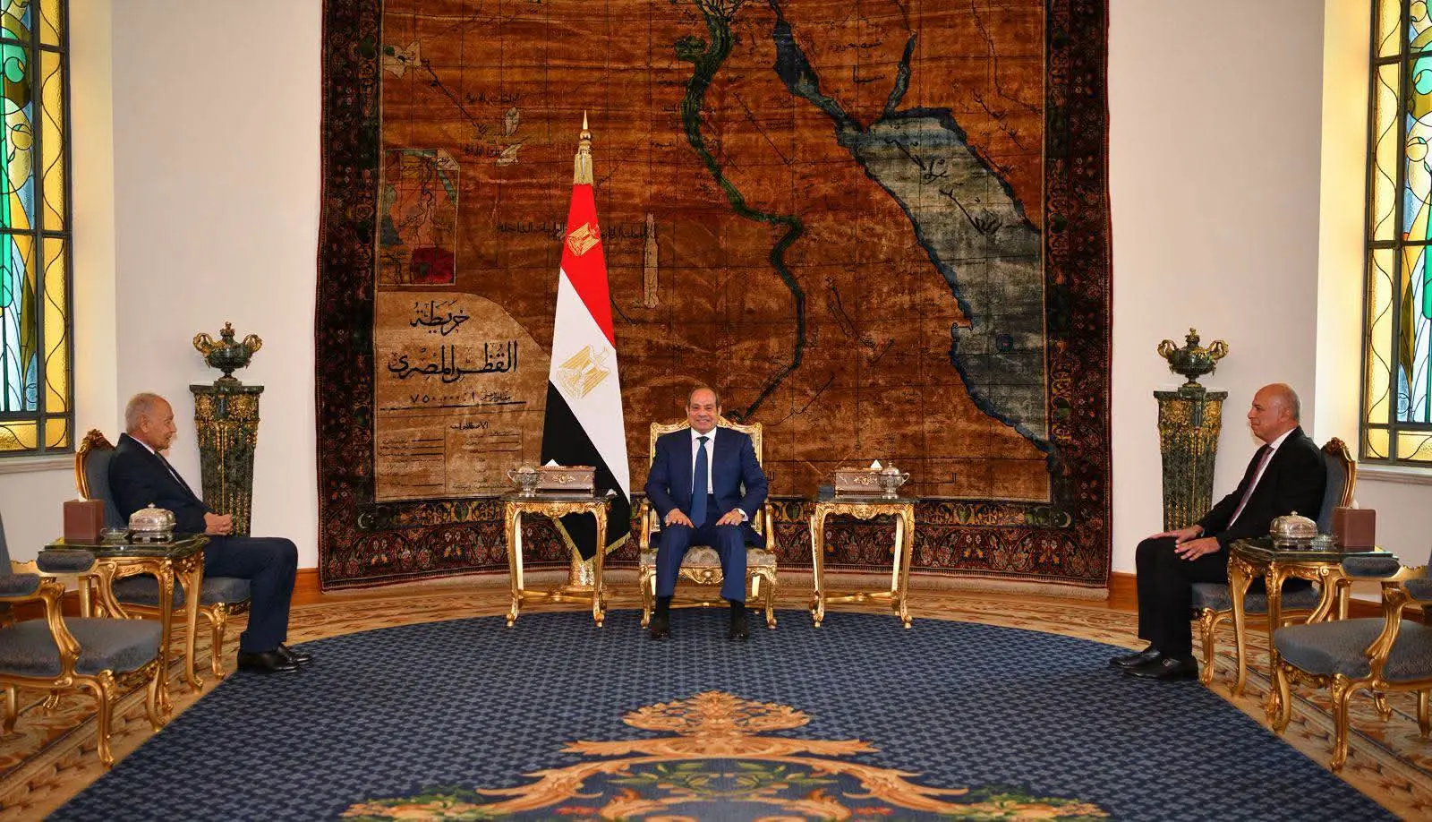 الرئيس السيسي يستقبل أحمد أبو الغيط ويشيد بجهوده في دعم العمل العربي المشترك