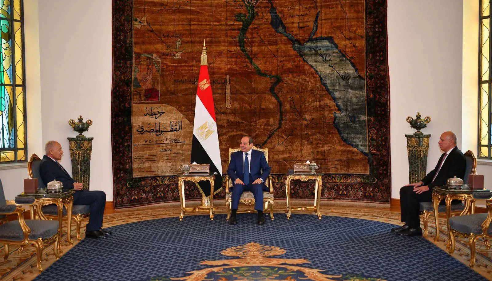 الرئيس السيسي يستقبل أحمد أبو الغيط ويشيد بجهوده في دعم العمل العربي المشترك