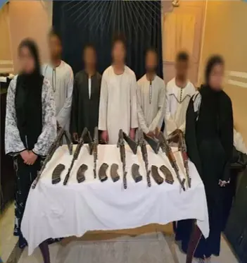 بينهم سيدتان.. ضبط المتهمين بحمل أسلحة آلية داخل حفل زفاف بقنا