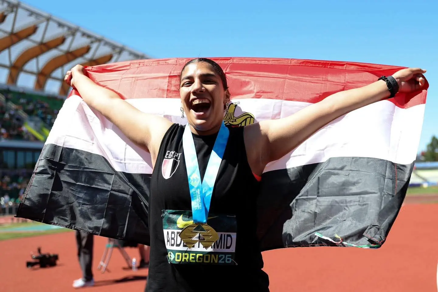 أسيل أسامة تحقق إنجاز تاريخي بطولة العالم لألعاب القوى للشباب تحت 20 عامً