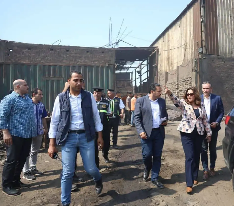 وزيرة التنمية المحلية والبيئة تُفاجئ منطقة العكرشة الصناعية بجولة تفتيشية