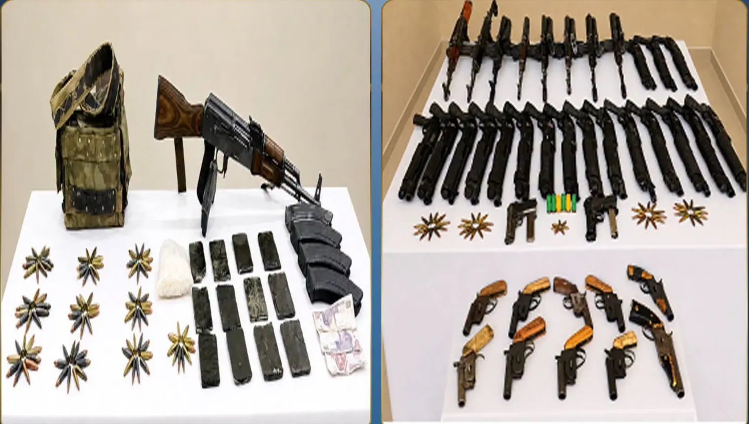 مصرع 6 عناصر جنائية شديدة الخطورة وضبط 2.5 طن مخدرات و56 سلاحًا في أسيوط وسوهاج وقنا