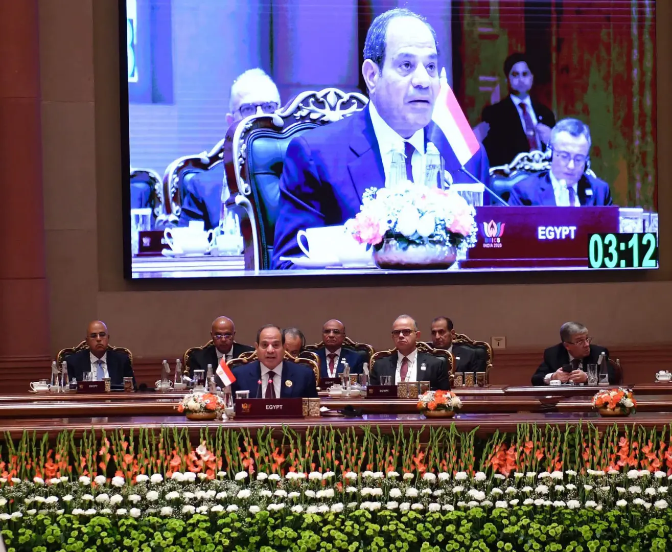 نص كلمة الرئيس السيسي خلال قمة رؤساء دول وحكومات تجمع البريكس المنعقدة بالهند