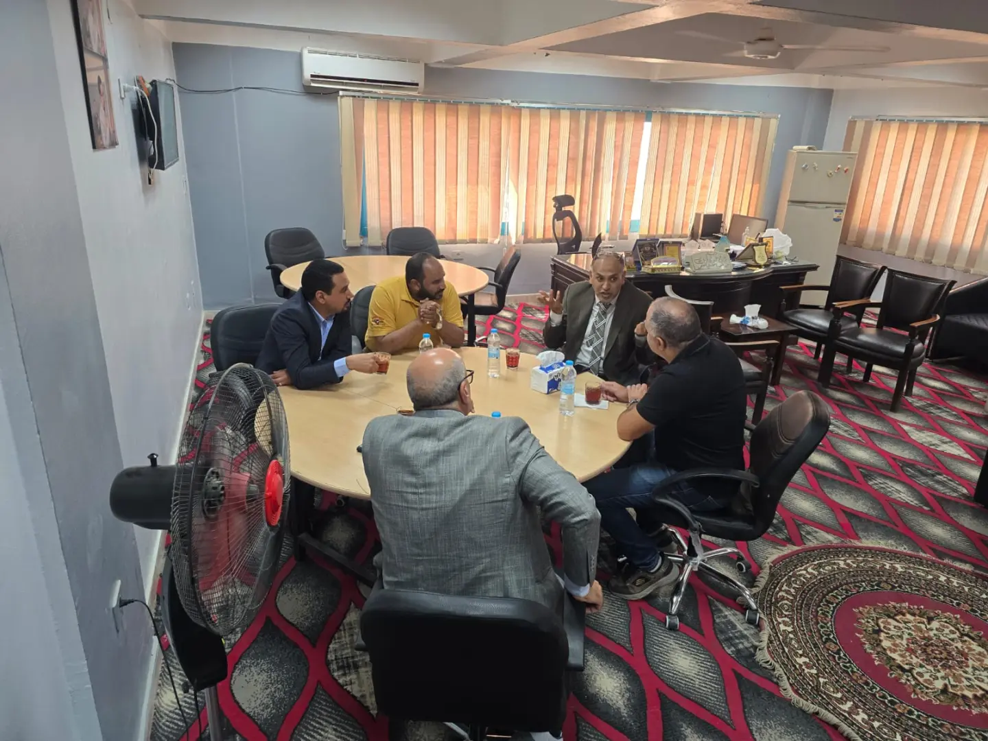 إجراء المقابلات الشخصية للمتقدمين للالتحاق بالمعهد الفني الصحي بجامعة قنا