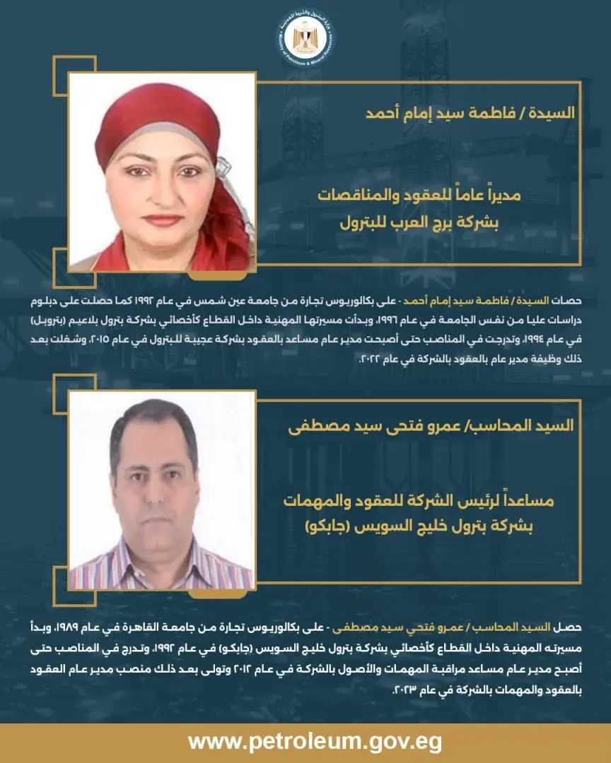 بالأسماء.. وزير البترول يصدر حركة تكليفات جديدة لقيادات شركات القطاع