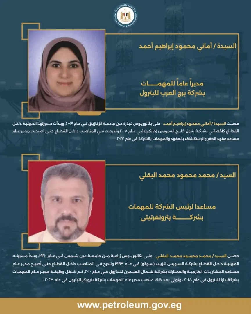 بالأسماء.. وزير البترول يصدر حركة تكليفات جديدة لقيادات شركات القطاع