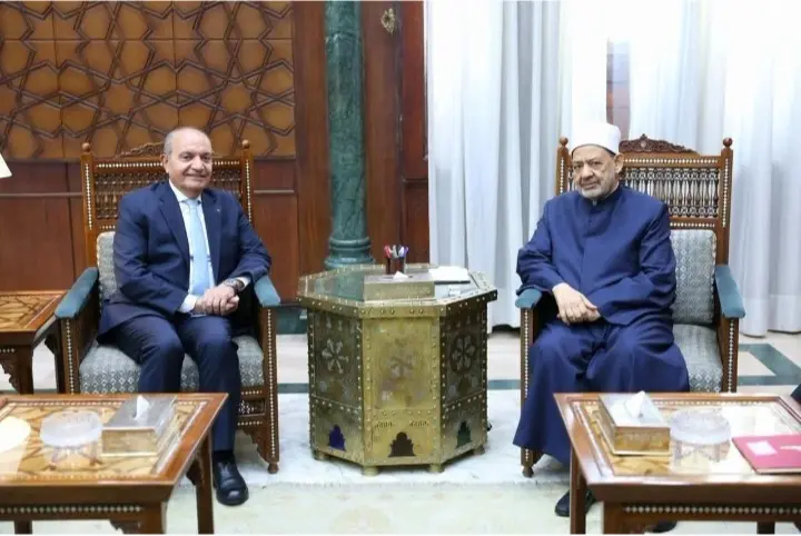 شيخ الأزهر يتلقى دعوة من الأمير الحسن بن طلال للانضمام إلى مجلس أمناء الوقف الهاشمي للقدس