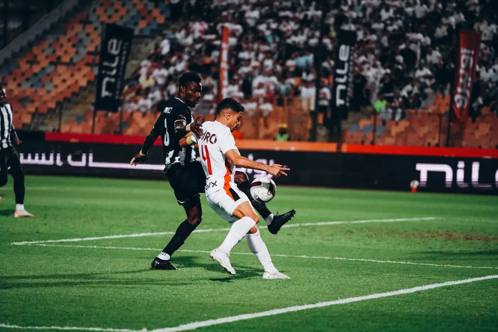 أحمد شريف يسجل هدف التقدم للزمالك أمام الجيش الرواندي في الدقيقة الأولى
