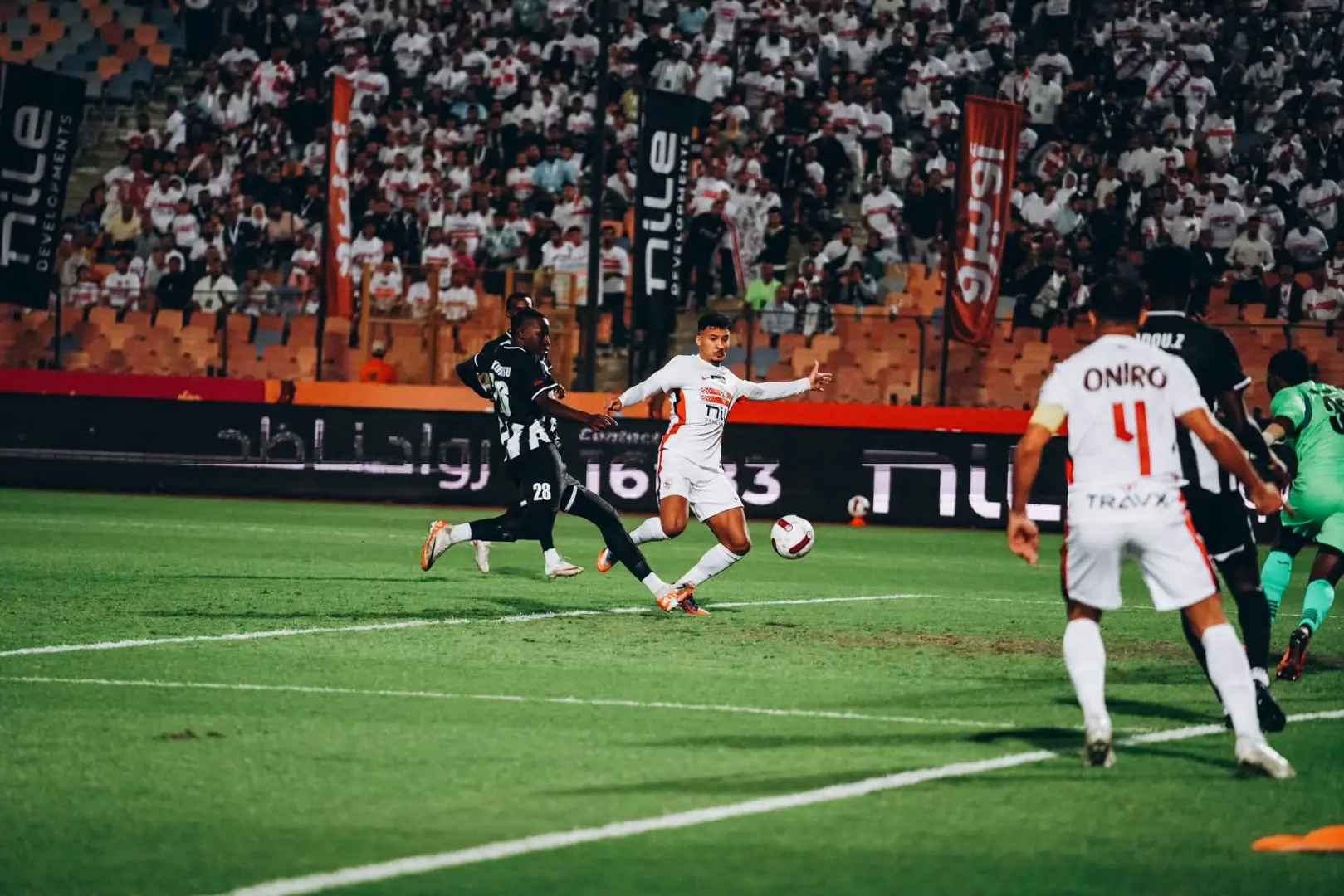 أحمد شريف يسجل هدف التقدم للزمالك أمام الجيش الرواندي في الدقيقة الأولى