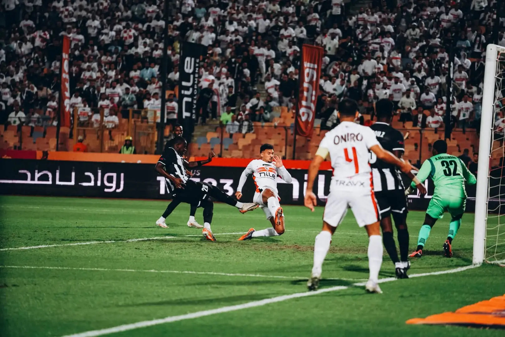 أحمد شريف يسجل هدف التقدم للزمالك أمام الجيش الرواندي في الدقيقة الأولى