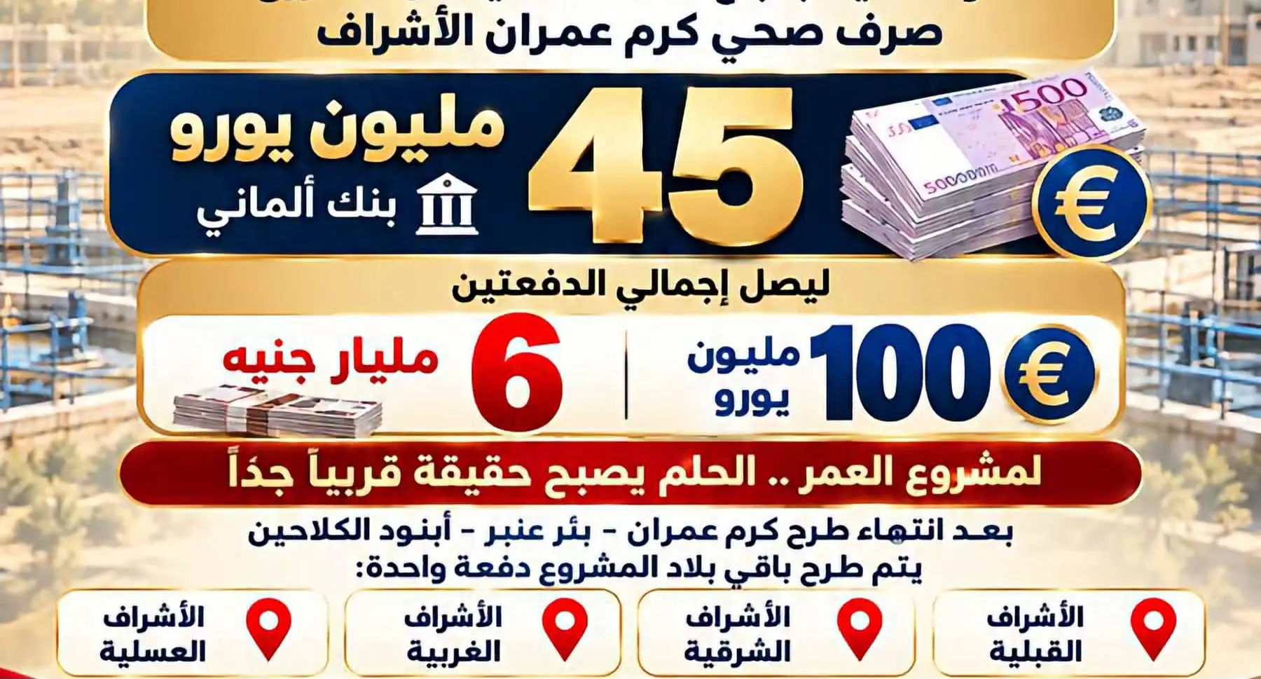 6 مليارات جنيه.. نائب قنا يكشف تفاصيل تمويل مشروع الصرف الصحي بقرى كرم عمران الأشراف