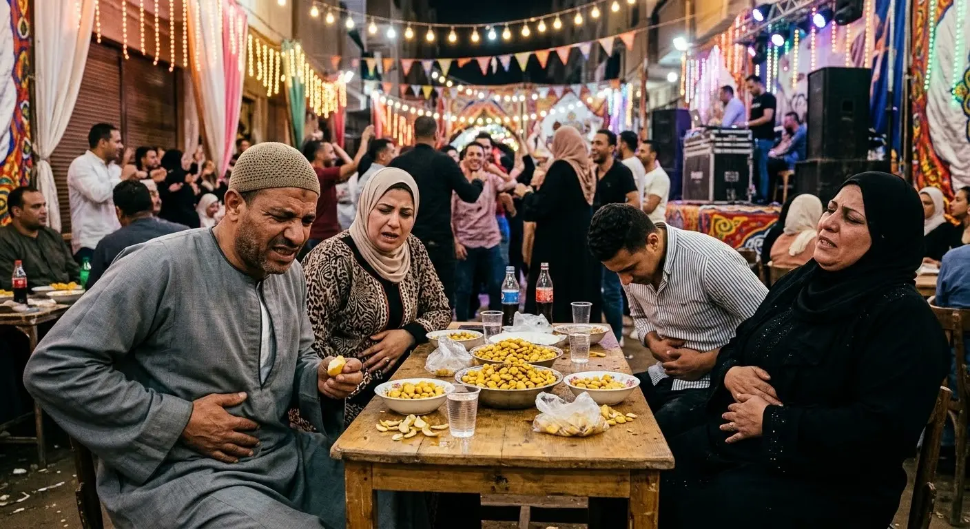 ارتفاع حصيلة المصابين باشتباه تسمم غذائي في حفل زفاف بالجيزة إلى 108 حالات