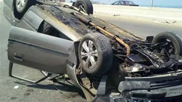 إصابة شخصين في حادث انقلاب سيارة بمداخل قرية "دشلوط" بأسيوط