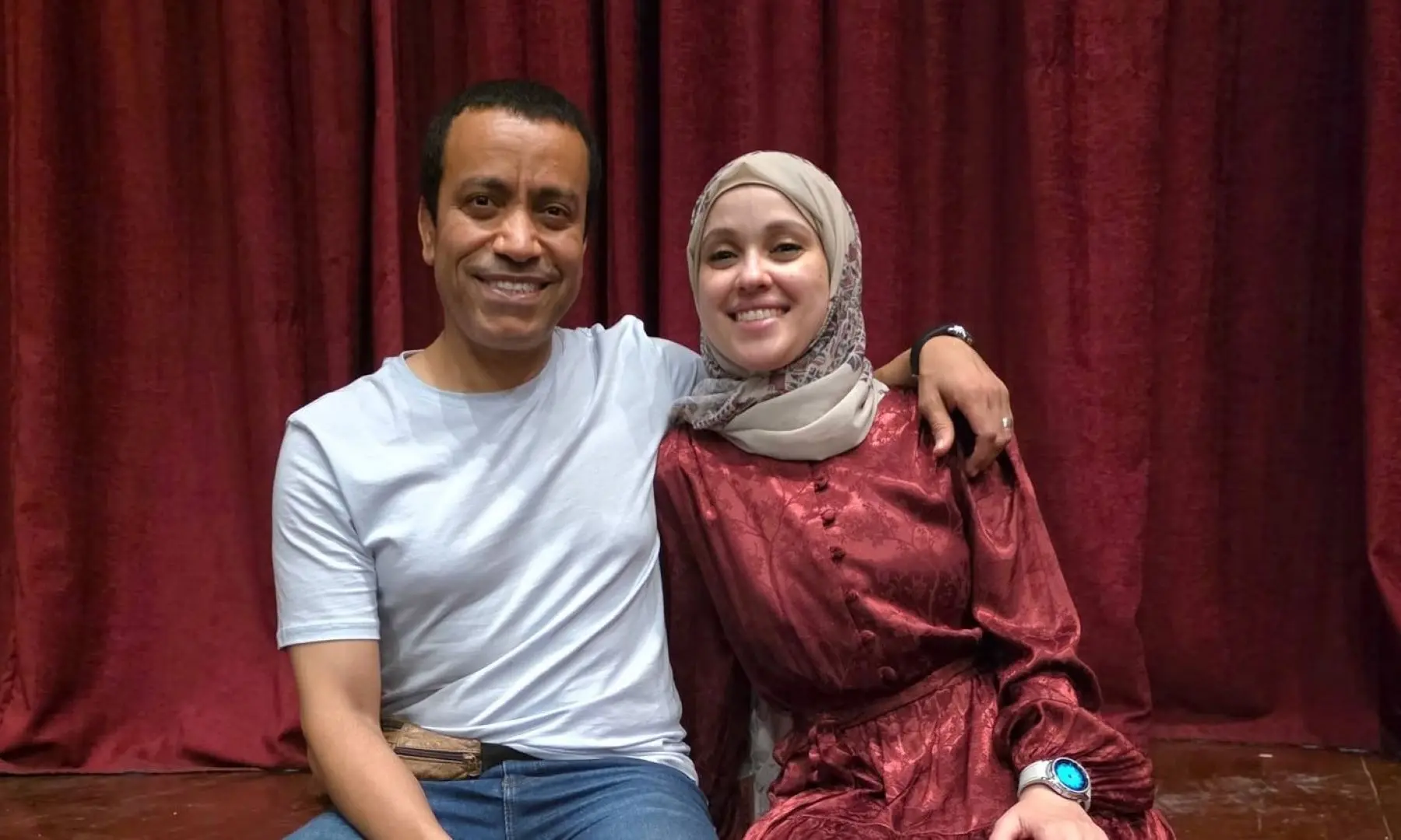 زوجة سامح حسين تطمئن الجمهور على حالته الصحية