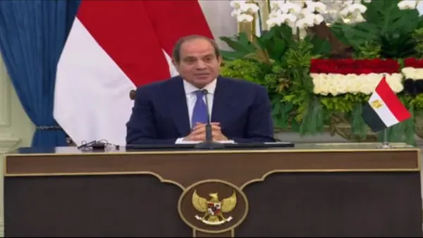 الرئيس السيسي خلال مؤتمر صحفي في إندونيسيا: نهر النيل هو شريان الحياة للشعب المصري