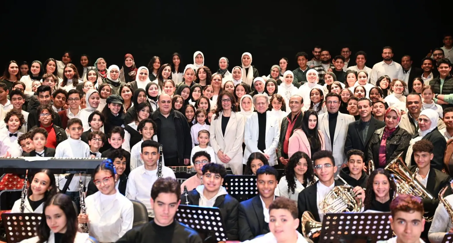 وزيرة الثقافة تشهد تدريبات المايسترو سليم سحاب لـ«كورال وأوركسترا مصر الوطني»