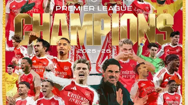 رئيس وزراء بريطانيا يحتفل بتتويج أرسنال بالدوري الإنجليزي
