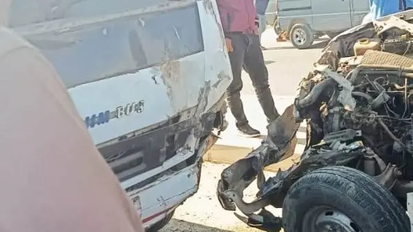 إصابة 4 أشخاص فى انقلاب سيارة ميكروباص بالقليوبية