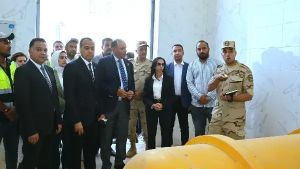 محافظ البحيرة تتفقد محطتي معالجة الصرف الصحي بأبو الشقاف والرزيمات بحوش عيسى