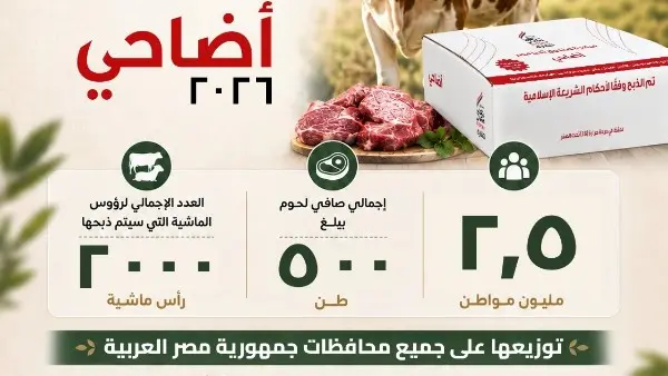 للعام الثالث.. صندوق "تحيا مصر" يطلق مبادرة أضاحي لدعم 2.5 مليون مواطن