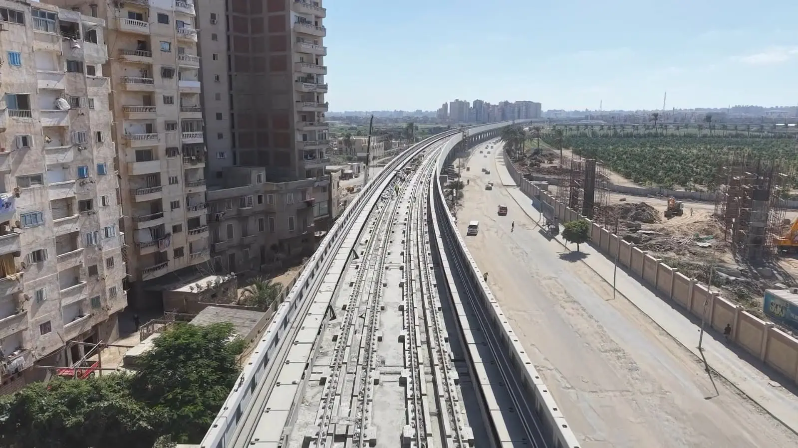 صرح نقل حضري جديد.. أحدث تصوير جوي يكشف تقدم أعمال "مترو الإسكندرية"