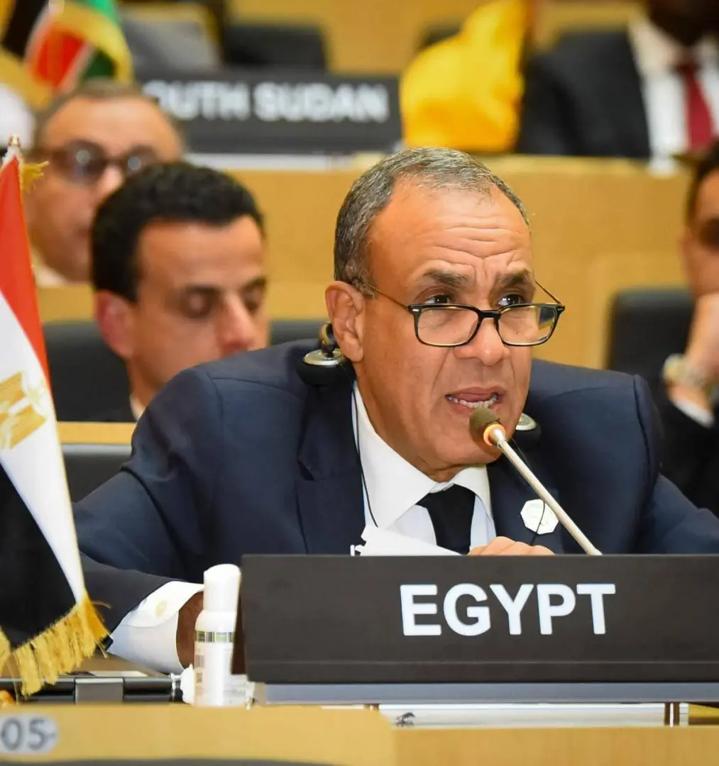 وزير الخارجية يلقي كلمة أمام الاتحاد الأفريقي حول عضوية الاتحاد في مجموعة العشرين