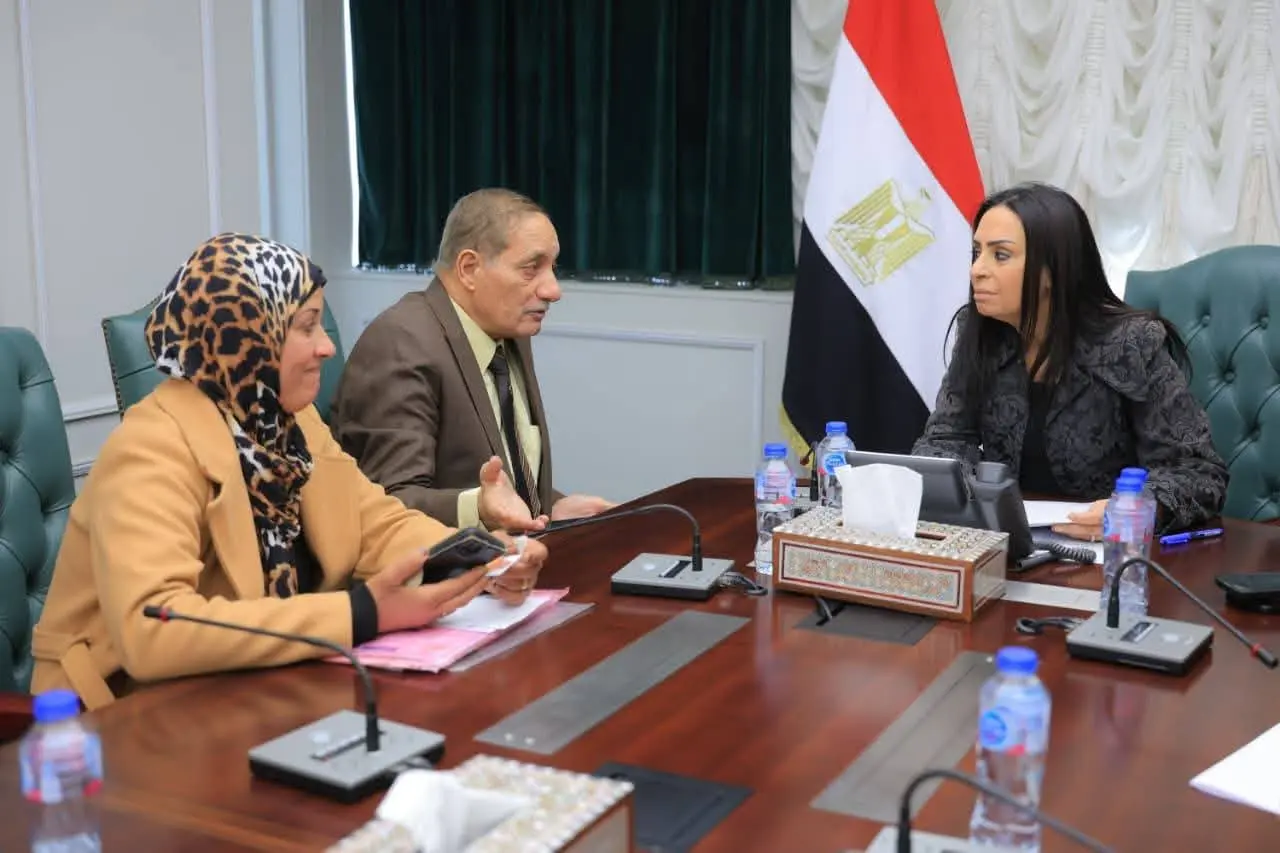 وزيرة التضامن الاجتماعي تلتقي عدداً  من أعضاء مجلس النواب