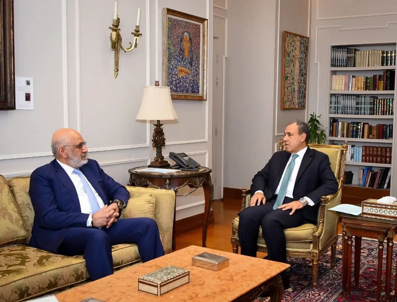 وزير الخارجية يبحث مع  المدير التنفيذي لمجموعة الدول العربية في البنك الدولي سبل التعاون المشترك