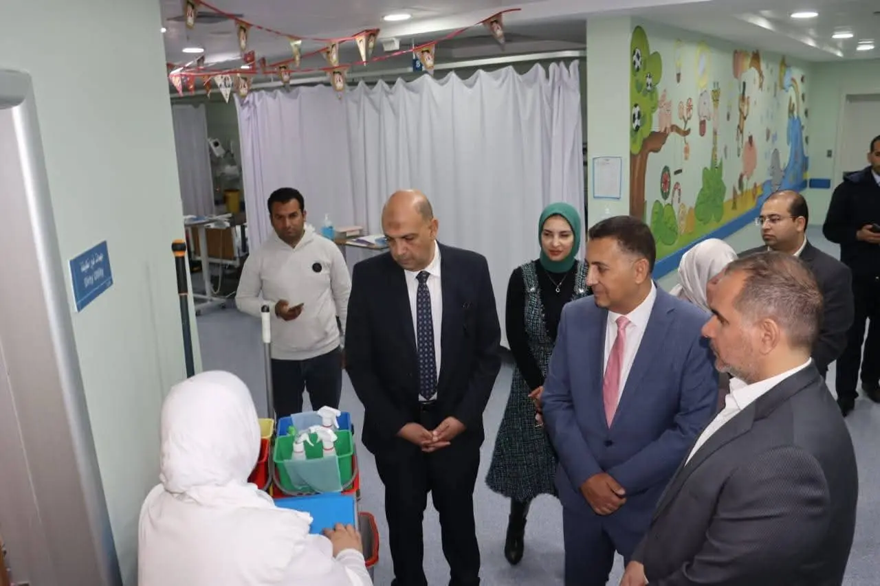 محافظ القليوبية يتفقد مستشفى الناس بشبرا الخيمة للإطمئنان علي الخدمات المقدمة للأطفال