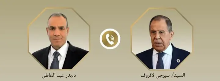 وزير الخارجية يبحث مع نظيره الروسي تطورات الشرق الأوسط والأزمة الأوكرانية