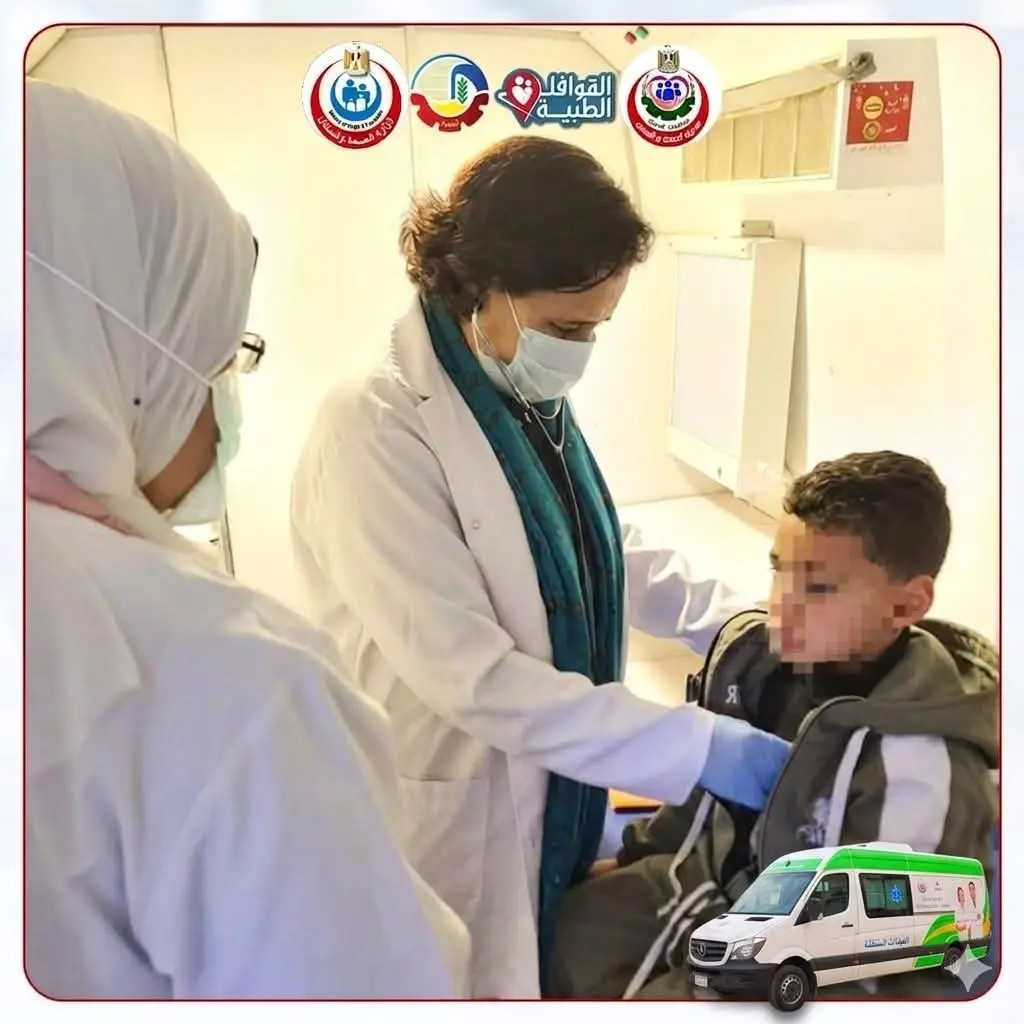 الكشف على ٦٧٩ مواطن خلال قافلة طبية مجانية بقرية منشأة مهنا بالبحيرة - fb img 1774606203839