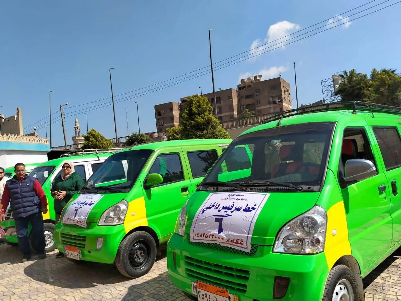 تدشين المرحلة الأولى لخطوط السرفيس الجديدة ب قويسنا لتيسير حركة المواطنين . تعرف على خطوط السير - fb img 1774871356122