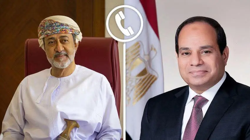 السيسي يؤكد دعم مصر الكامل لسلطنة عُمان خلال اتصال هاتفي مع السلطان هيثم بن طارق