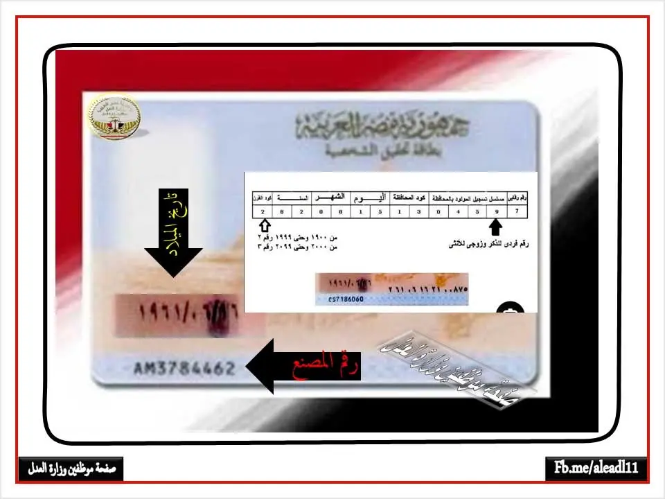 أسرار بطاقة الرقم القومى ومعنى كل رقم فيها