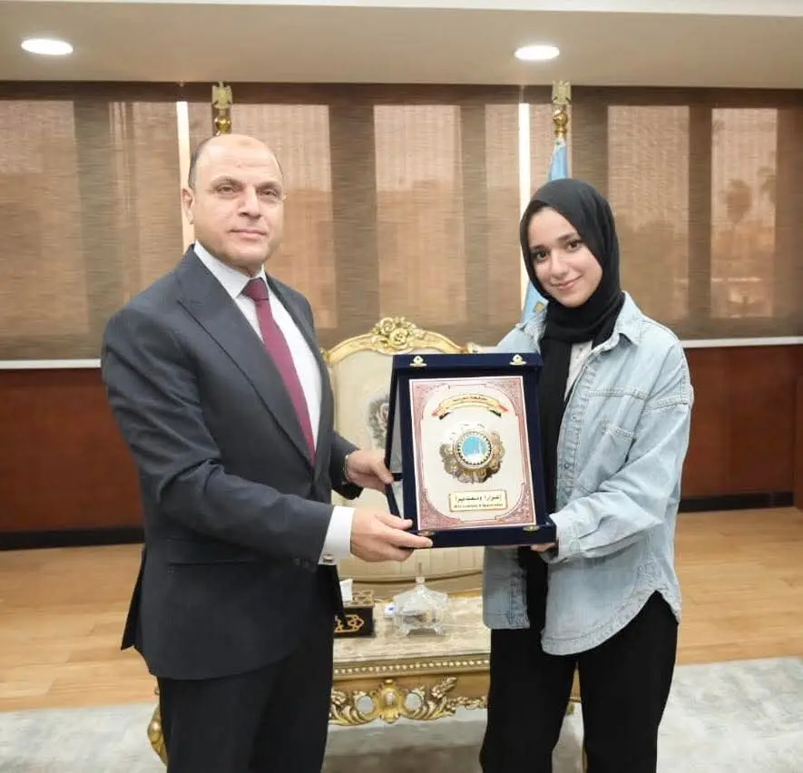 محافظ الغربية يكرم سلمى أشرف بعد حصدها المركز الثاني عالميًا في الروبوتات والآلات الذكية في معرض ISEF 2026